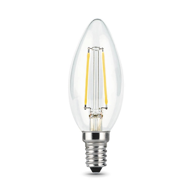 Лампа светодиодная филаментная Gauss E14 9W 4100К прозрачная 103801209 фото 5