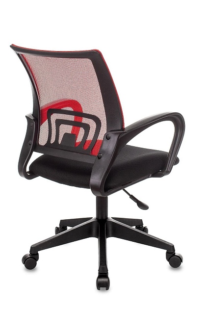Офисное кресло Topchairs ST-Basic красный TW-35N сиденье черный TW-11 сетка/ткань ST-BASIC/R/TW-11 фото 4