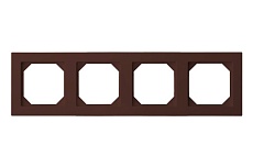 Рамка 4-постовая Liregus Epsilon коричневый 28-149 1