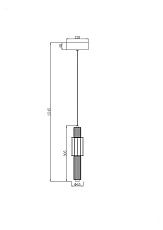 Подвесной светодиодный светильник Maytoni Verticale MOD308PL-L9CH3K 1