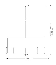 Подвесная люстра KUTEK MOOD Nemi NEM-ZWD-5(N) 2