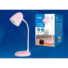 Настольная лампа Uniel Standard TLI-228 Pink E27 UL-00003653 1