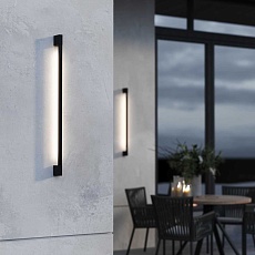 Уличный настенный светодиодный cветильник Elektrostandard Argos 35122/D черный a069746 2