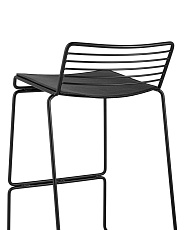 Полубарный стул Stool Group Danny черный с черной подушкой DN-S26 BL/BL 4