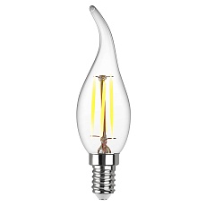 Лампа светодиодная филаментная REV FC37 E14 7W теплый свет свеча на ветру 32432 4 1