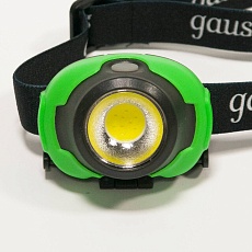 Налобный светодиодный фонарь Gauss от батареек 66х54 120 лм GF302 4