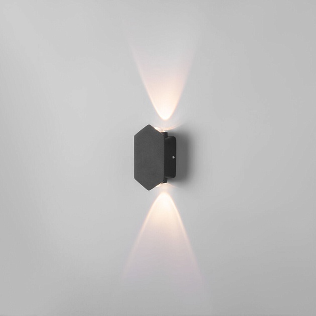 Уличный настенный светодиодный светильник Elektrostandard Mini Light 35152/D черный a060877 фото 2