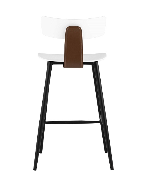 Полубарный стул Stool Group ANT пластиковый белый 8333A white фото 4