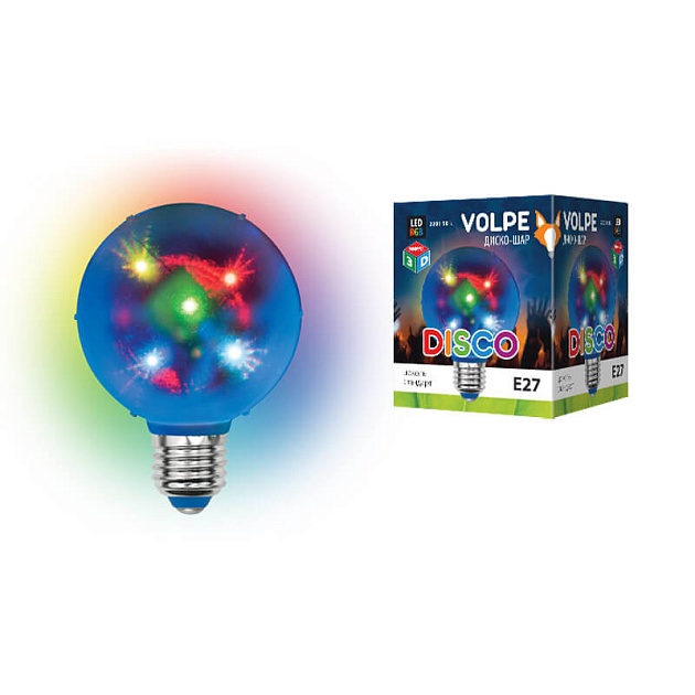 Светодиодный светильник-проектор Volpe Disko ULI-Q308 1,5W/RGB/E27 UL-00002761 фото 