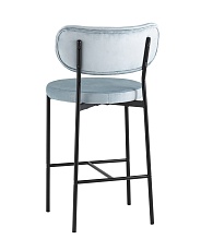 Полубарный стул Stool Group Барбара велюр серо-голубой BARBARA CC HLR-57 4