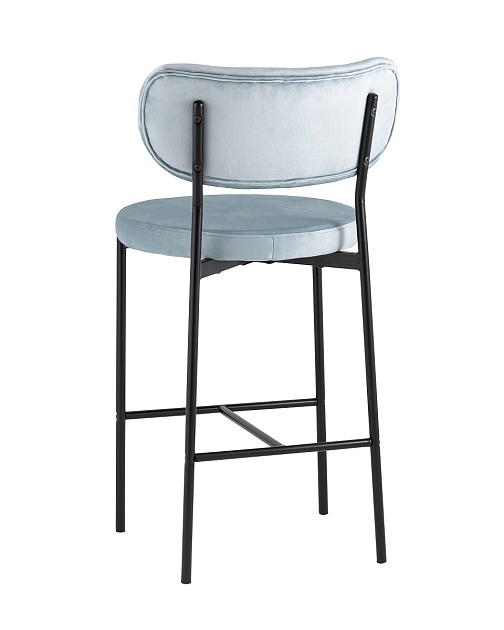 Полубарный стул Stool Group Барбара велюр серо-голубой BARBARA CC HLR-57 фото 5