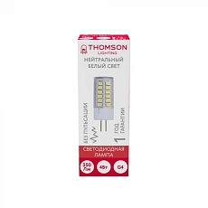 Лампа светодиодная Thomson G4 4W 4000K прозрачная TH-B4205 2