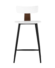 Полубарный стул Stool Group ANT пластиковый белый 8333A white 1