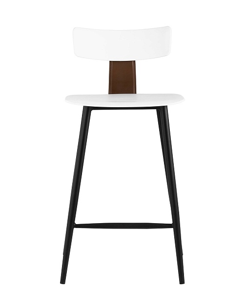 Полубарный стул Stool Group ANT пластиковый белый 8333A white фото 2