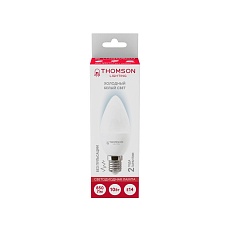Лампа светодиодная Thomson E14 10W 6500K свеча матовая TH-B2309 1