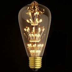 Лампа светодиодная филаментная Loft IT E27 3W прозрачная ST64-47LED 1