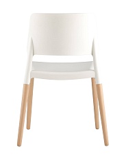 Кухонный стул Stool Group BISTRO белый с деревян. Ножками 8086 WHITE 2