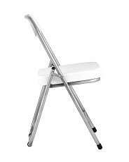 Складной стул Stool Group ДЖОН каркас металлик обивка экокожа белая RS04K-907-05 2