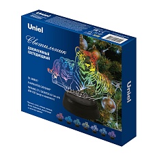 Светодиодная фигура Uniel ULI-M508 RGB/3AA Tiger Family/Black UL-00008403 1