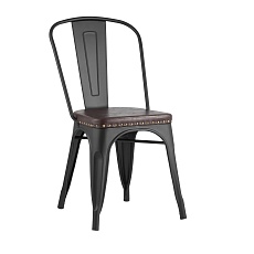Барный стул Tolix Soft черный матовый LF818C MATTE BLACK 3474+PU7005