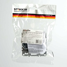 Выключатель одноклавишный Stekker Эрна с подсветкой черный PSW10-9101-03 49146 2