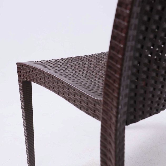 Садовое кресло AksHome Palermo PP, пластик, коричневый 94016 фото 3