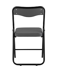 Складной стул Stool Group Джонни экокожа серый каркас черный матовый fb-jonny-eco-17 4