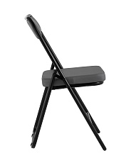 Складной стул Stool Group Джонни экокожа серый каркас черный матовый fb-jonny-eco-17 3