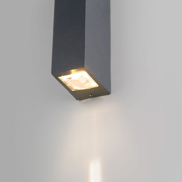 Уличный настенный светодиодный светильник Elektrostandard Blaze 35136/W серый a057051 фото 3