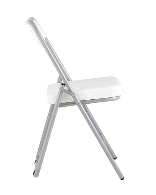 Складной стул Stool Group Джонни экокожа белый каркас металлик fb-jonny-eco-100 фото 4
