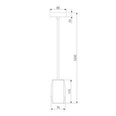 Подвесной светодиодный светильник Eurosvet Bonaldo 50246/1 Led белый 1