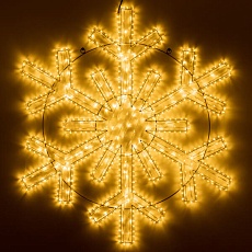 Светодиодная фигура Ardecoled Снежинка ARD-Snowflake-M11-1250x1200-604Led Warm 034261