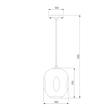 Подвесной светильник Eurosvet Mill 50195/1 черный жемчуг 1