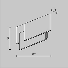 Настенный светодиодный светильник Maytoni Trame C804WL-L12W 1