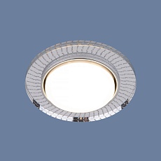 Встраиваемый светильник Elektrostandard 3033 GX53 CL/SL прозрачный/серебро a045484 5