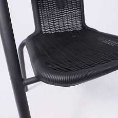 Садовое кресло AksHome Verona PP, ротанг -черный/сталь-черная 94003 5