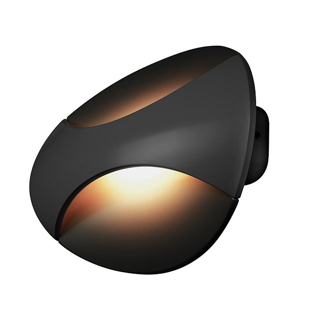 Настенный светодиодный светильник iLedex Flux ZD7151-6W BK Black+Gold фото 2