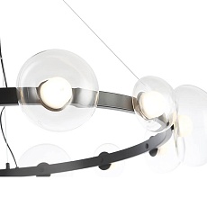 Подвесная светодная люстра Crystal Lux Bosque SP12 Black/Transparent 2