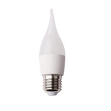 Лампа светодиодная truEnergy 5W, CA37, E27, 4000K 14140