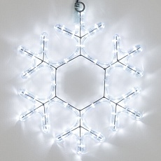 Светодиодная фигура Ardecoled Снежинка ARD-Snowflake-M7-450X375-126Led White 034249 3