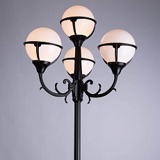 Садово-парковый светильник Arte Lamp Monaco A1497PA-4BK 1