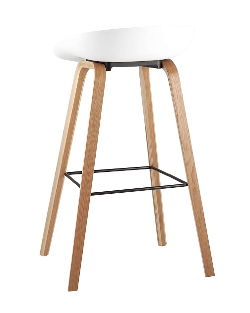Барный стул Stool Group LIBRA белый деревян. ножки 8319 WHITE фото 4