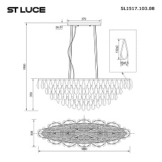 Подвесной светильник ST Luce Faenza SL1517.103.08 1
