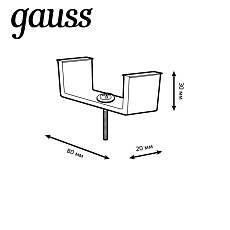 Кронштейн монтажный Gauss TR147 2