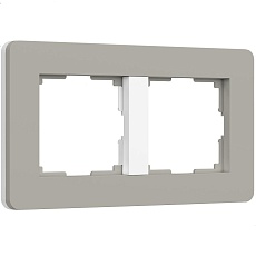 Рамка Werkel Split на 2 поста дымчатый/белый W0023067 4690389206061