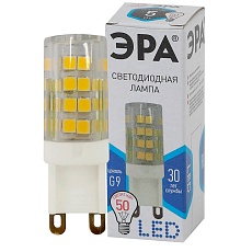Лампа светодиодная ЭРА G9 5W 4000K прозрачная LED JCD-5W-CER-840-G9 Б0027864 2