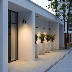 Уличный подвесной светодиодный светильник Elektrostandard Bevel 35184/H a068472 1