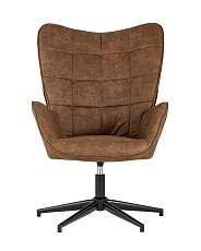 Поворотное кресло Stool Group Ирис вращающееся иск.замша коричневая IRIS BROWN 1