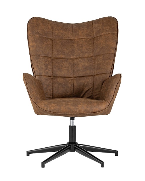 Поворотное кресло Stool Group Ирис вращающееся иск.замша коричневая IRIS BROWN фото 2