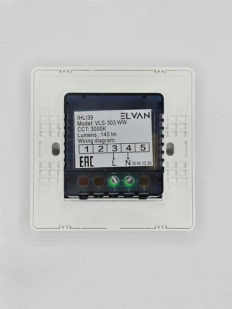 Встраиваемый светодиодный светильник Elvan VLS-303-3W-WW фото 2